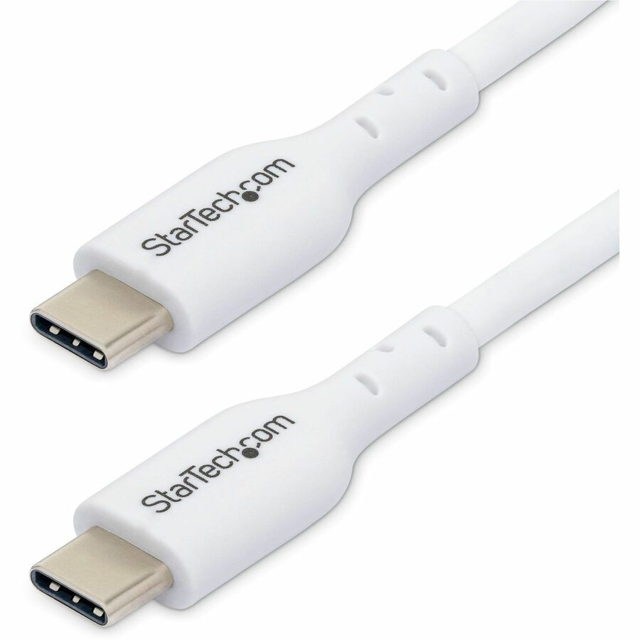 StarTech.com 6ft White USB-C Charging Cable, USB C Cable, USB 2.0 Type-C La