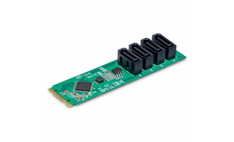 StarTech 4-Port M.2 to SATA Adapter Card, M.2 PCIe 3.0 to SATA HDD