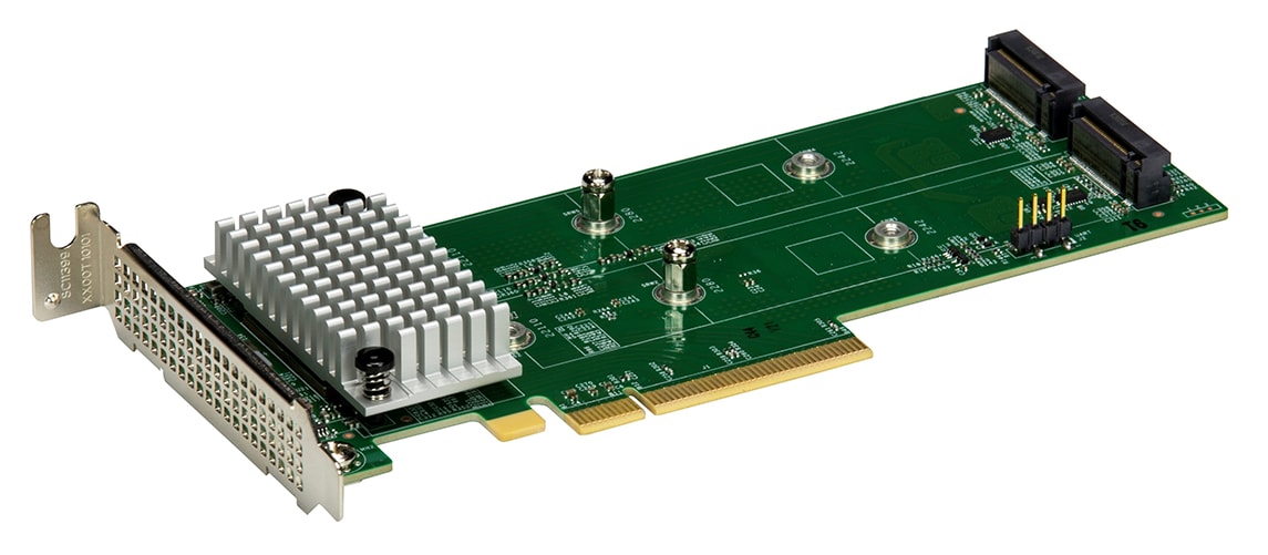 Supermicro MegaRAID Low-Profile 2xPCIe Gen4 Hybrid NVMe/SATA M.2 RAID Boot