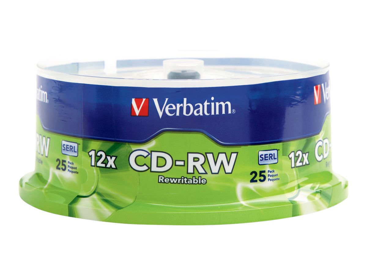 Verbatim - CD-RW x 25 - 700 MB - storage media