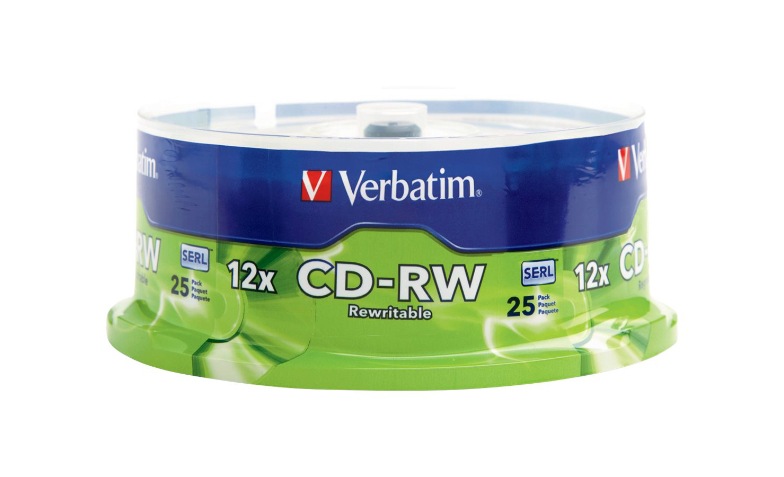 Verbatim - CD-RW x 25 - 700 MB - storage media - 95155 - CD-ROMs