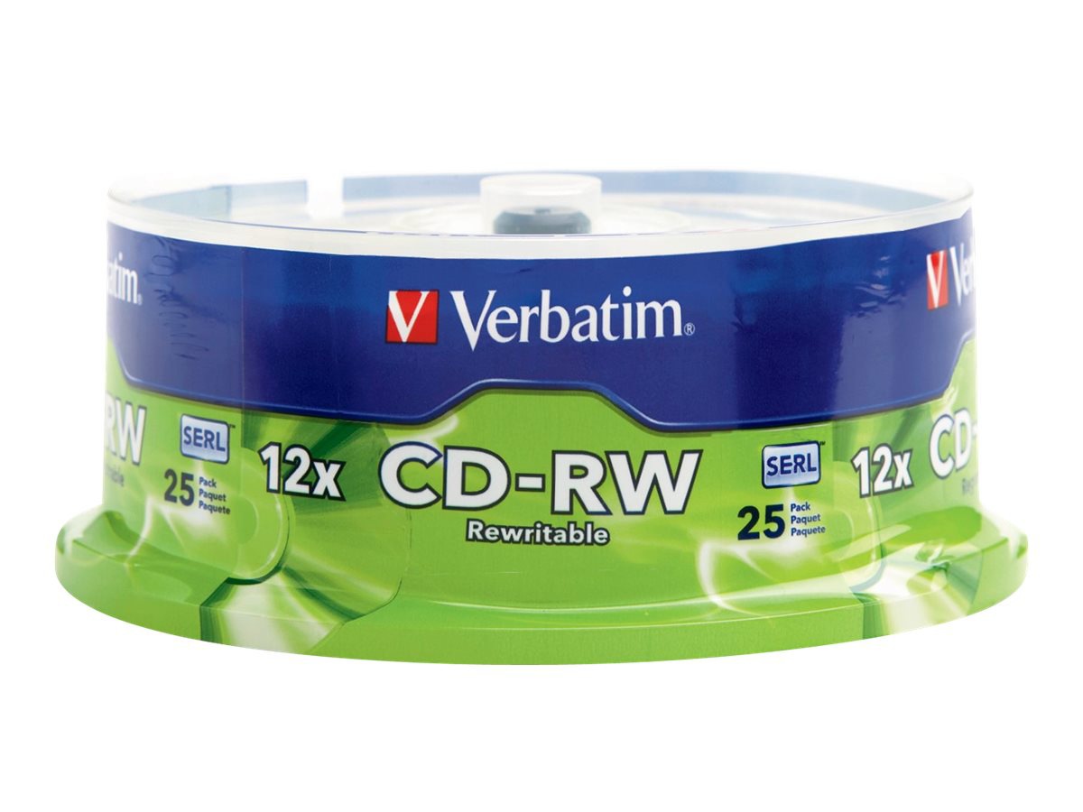 Thumbnail 2 of 2 for Verbatim - CD-RW x 25 - 700 MB - storage media