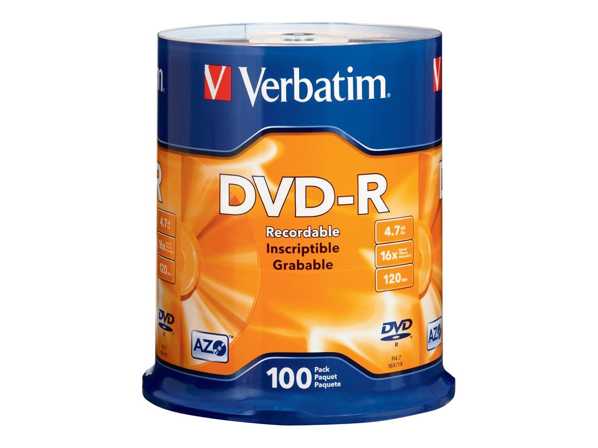 Thumbnail 3 of 3 for Verbatim - DVD-R x 100 - 4.7 GB - storage media