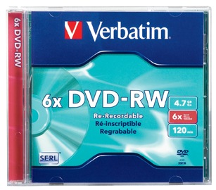 Verbatim DVD-RW 4.7GB Storage Media