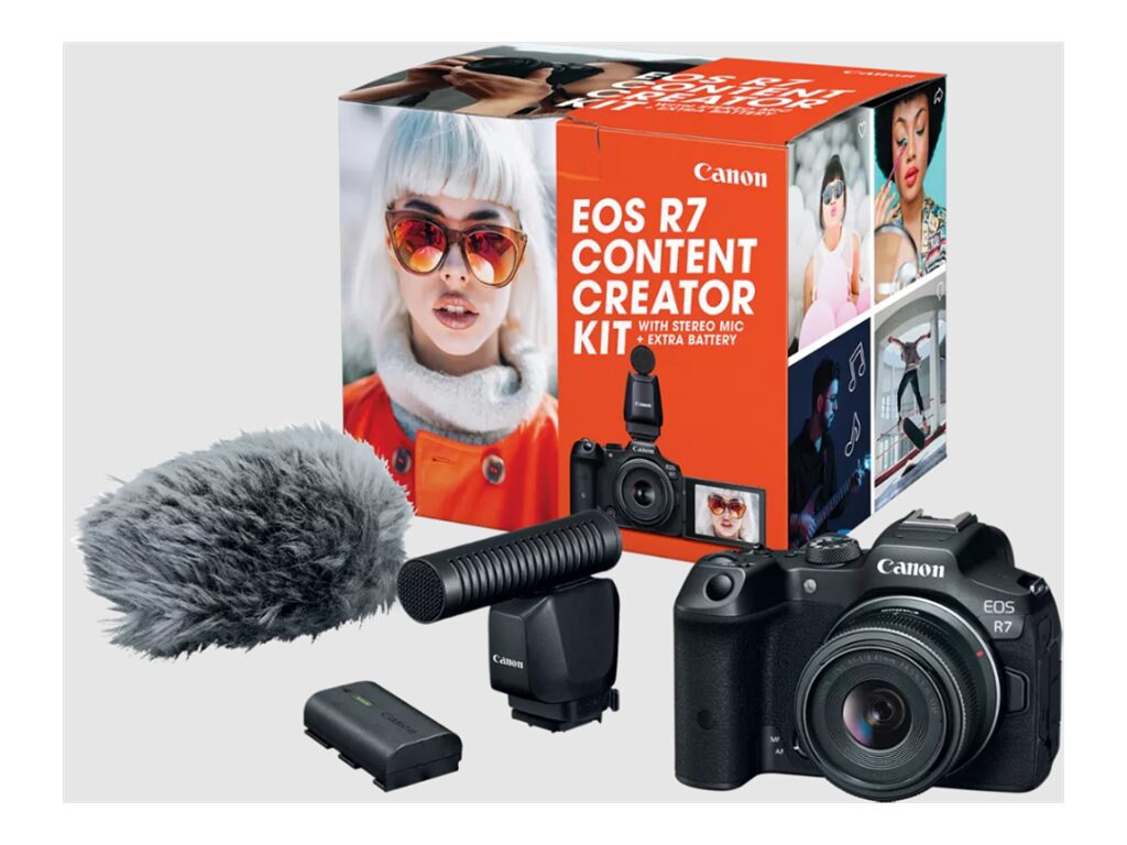 Canon EOS R7 - Content Creator Kit - digital camera RF-S 18-45mm F4.5-6.3 IS STM lens