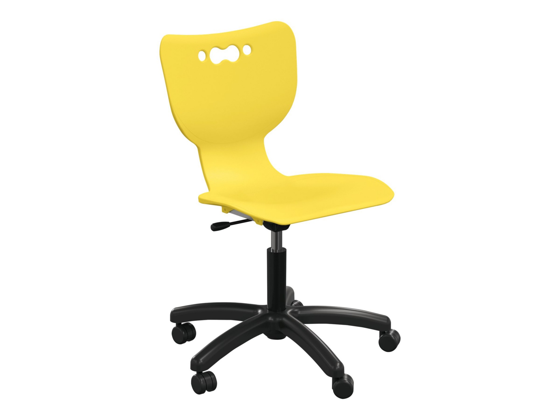 MooreCo Hierarchy - chair - plastic - yellow