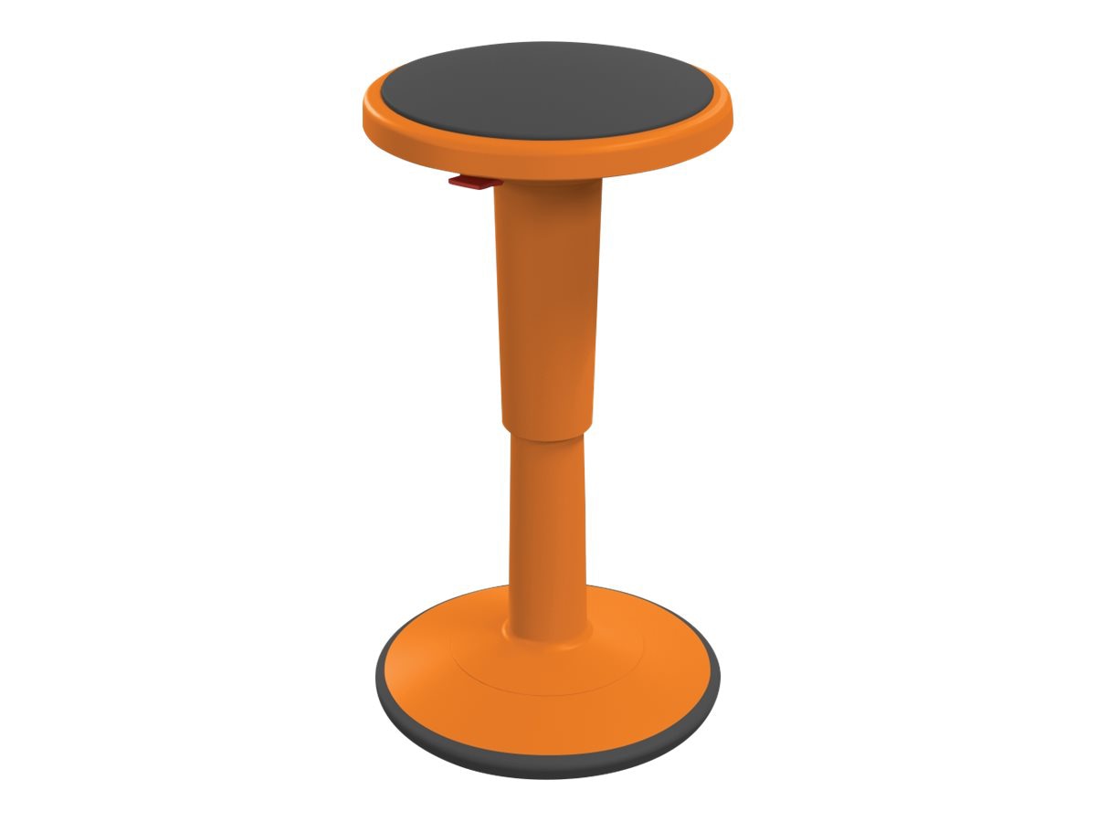 MooreCo Hierarchy Grow Tall - stool - round - plastic - orange