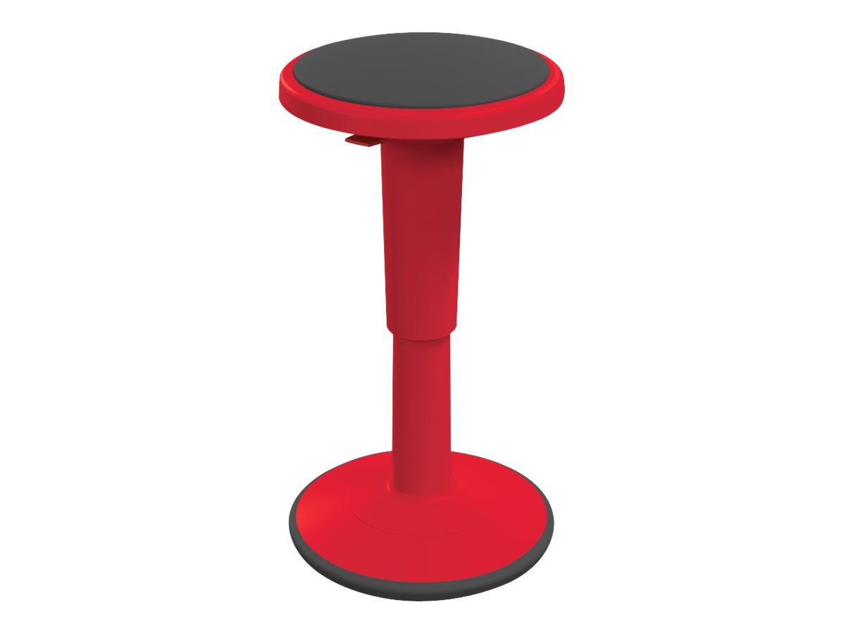 MooreCo Hierarchy Grow Tall - stool - round - plastic - red