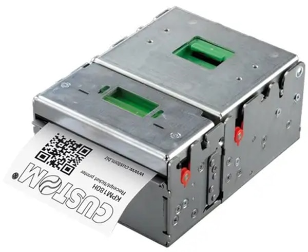 Custom America KPM180H Compact Ticket Printer with Ejector Kit