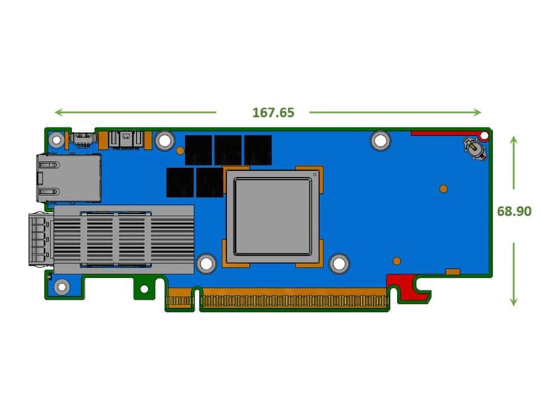 NVIDIA BlueField-3 E-Series B3140H - network adapter - PCIe 5.0 x16 - 400 Gigabit QSFP112 x 1