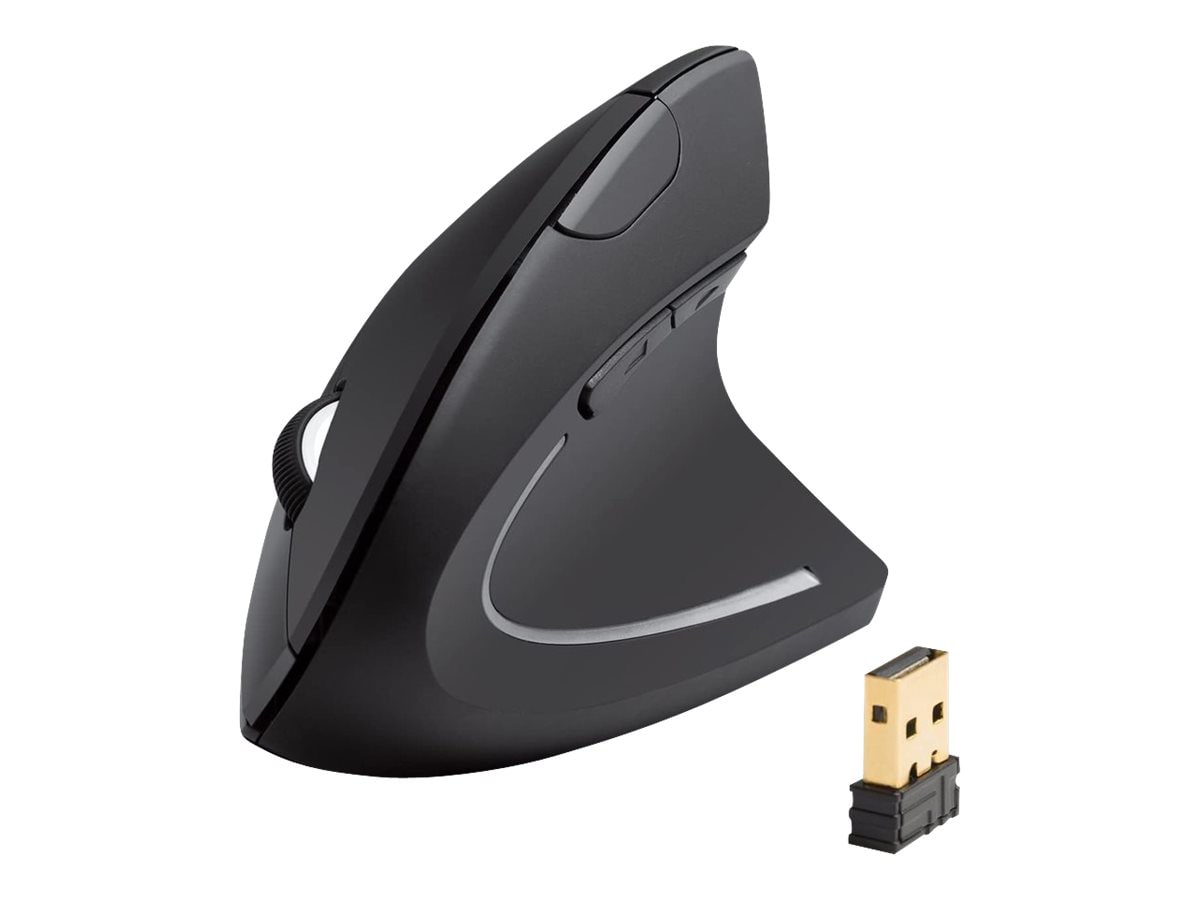 Anker Vertical Ergonomic - vertical mouse - 2.4 GHz - black