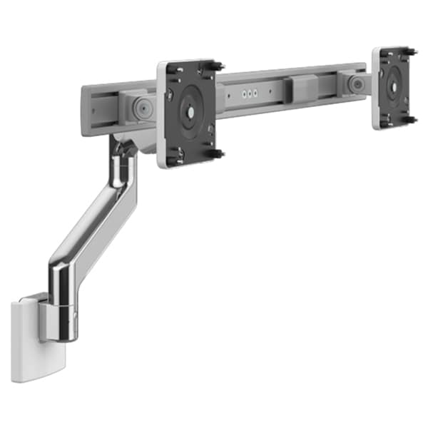 Humanscale M8.1 Monitor Arm Mount for Dual Monitor - Polished Aluminum with