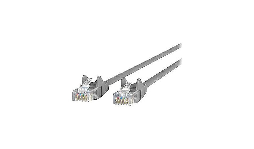 Belkin Cat6 4ft Grey Ethernet Patch Cable, UTP, 24 AWG, Snagless, Molded, RJ45, M/M, 4'