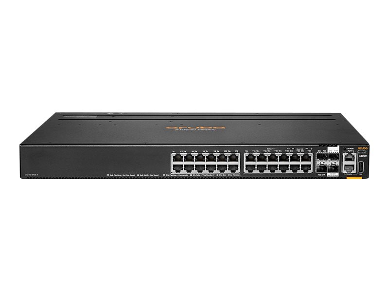 HPE Aruba 6200M 24G 4SFP+ TAA Switch - switch - Max. Stacking Distance 10 kms - 24 ports - managed - rack-mountable -