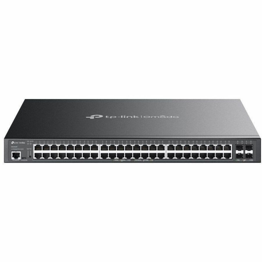 TP-Link Omada 48-Port Gigabit and 4-Port 10GE SFP+ L2+ Managed Switch with 48-Port PoE+