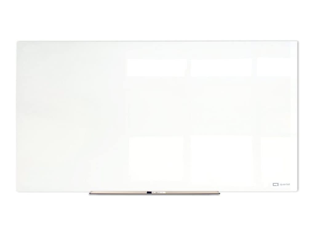 Quartet InvisaMount whiteboard - 48 in x 95.98 in - white