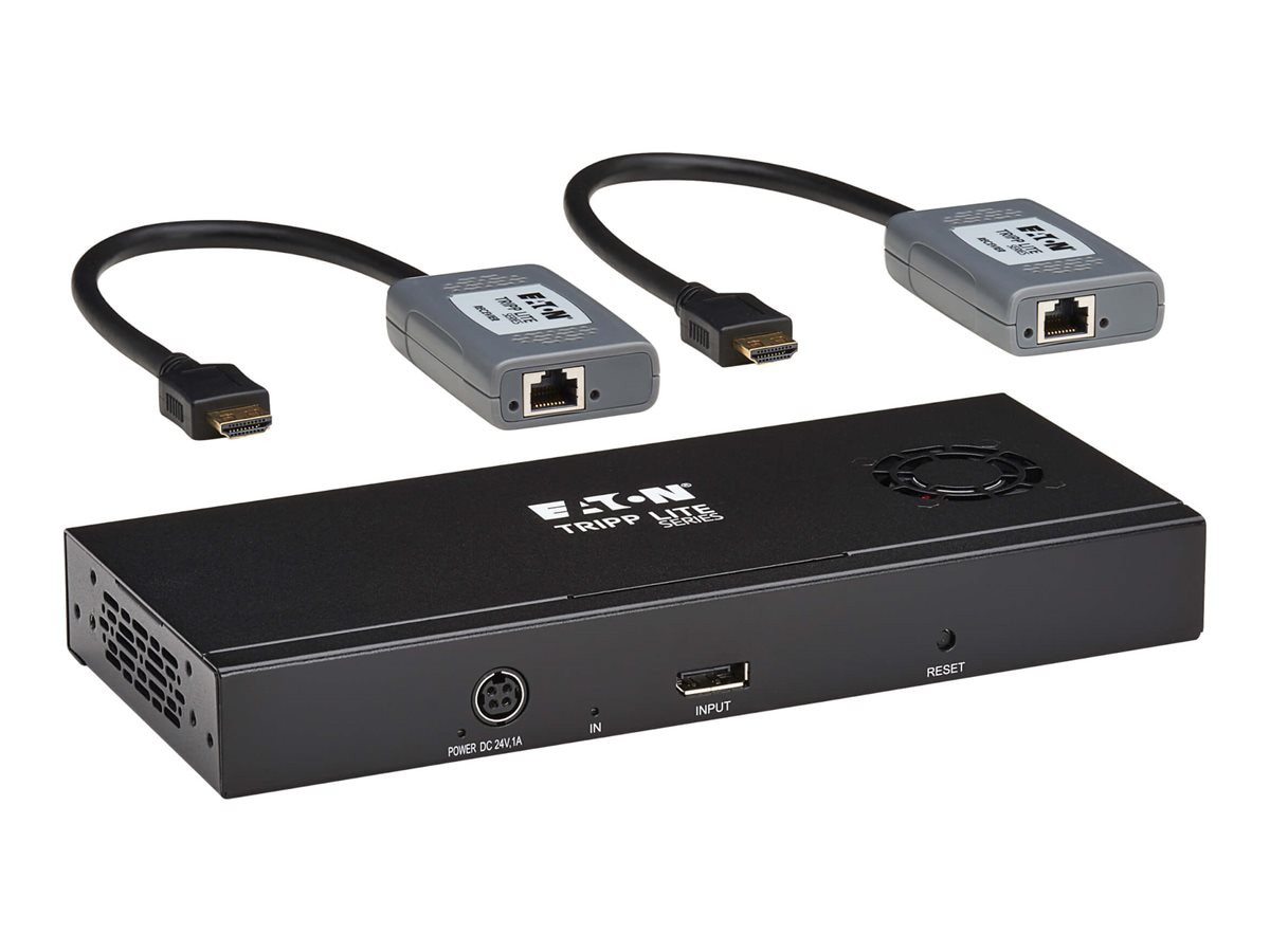 Eaton Tripp Lite Series 2-Port DisplayPort to HDMI Multi-Monitor Splitter/Extender Kit, MST Hub, 8K/4K 60 Hz, DP 1.4, Up