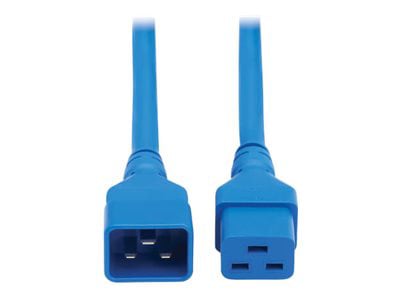 Eaton Tripp Lite Series Power Extension Cord, C20 to C19 - Heavy-Duty, 20A, 250V, 12 AWG, 6 ft. (1.8 m), Blue - power