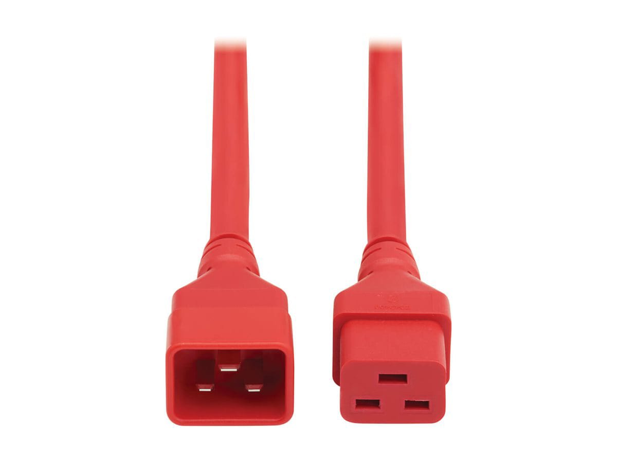 Thumbnail 2 of 8 for Eaton Tripp Lite Series Power Extension Cord, C20 to C19 - Heavy-Duty, 20A, 250V, 12 AWG, 6 ft. (1.8 m), Red
