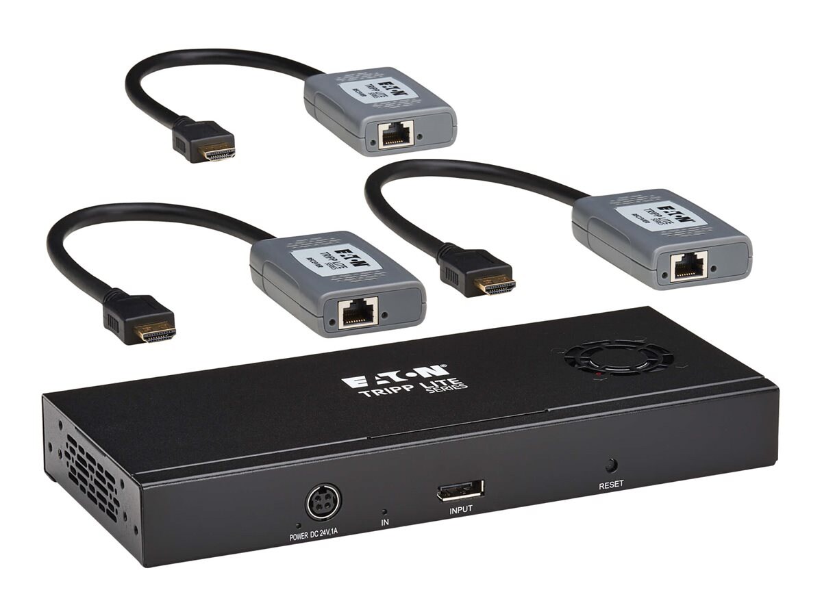 Eaton Tripp Lite Series 3-Port DisplayPort to HDMI Multi-Monitor Splitter/Extender Kit, MST Hub, 8K/4K 60 Hz, DP 1.4