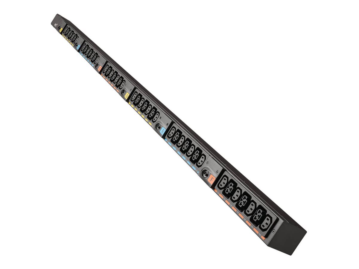 Eaton Basic G4 Rack PDU 0U 37U universal input, 5-23kW, 16-55A, 200-415V, 42 outlets 24 C13 18 C39, end entry power cord