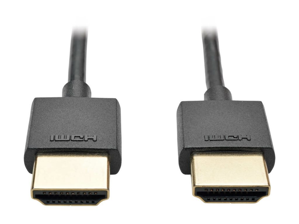 Thumbnail 2 of 4 for Eaton Tripp Lite Series Slim High-Speed HDMI Cable with Ethernet and Digital Video with Audio UHD 4K 60Hz M/M Black 10ft