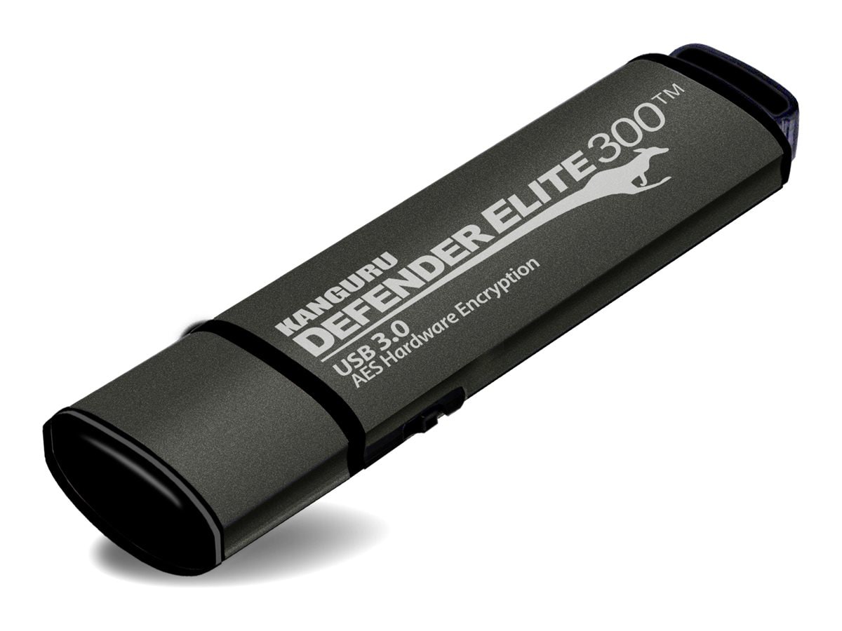 Kanguru Defender Elite300 FIPS 140-2 Certified, Secure USB 3.0 Flash Drive