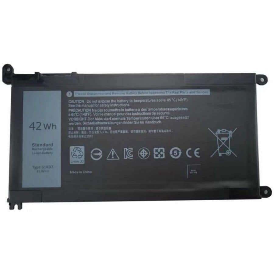 Premium Power Products Laptop Battery replaces Dell 51KD7 051KD7 Y07HK 0Y07