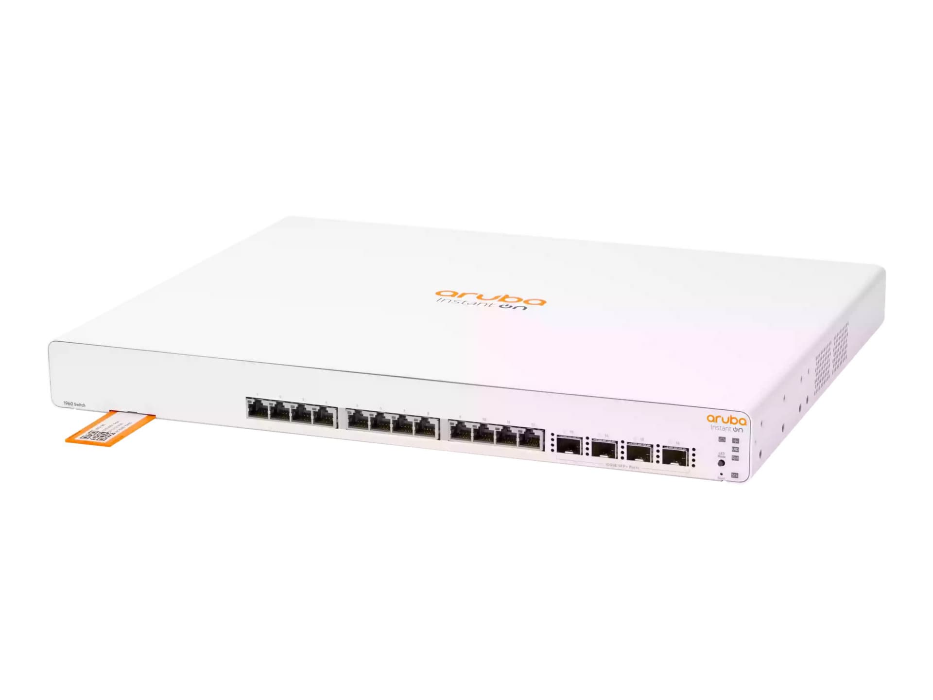 HPE Networking Instant On 1960 12XGT 4SFP+ Switch - commutateur - 12 ports - intelligent - Montable sur rack