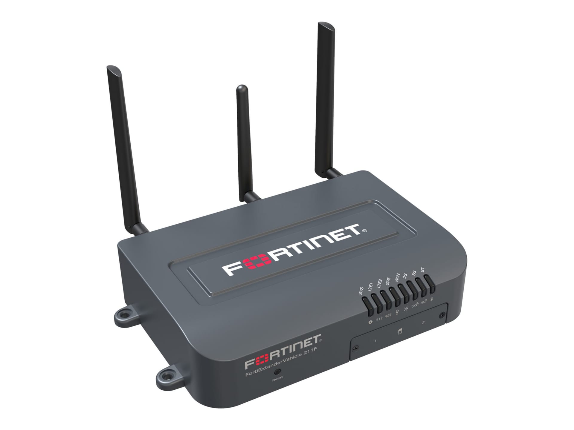 Fortinet FortiExtenderVehicle 211F - wireless router - WWAN - Wi-Fi 5, Bluetooth - 3G, 4G - desktop, wall-mountable