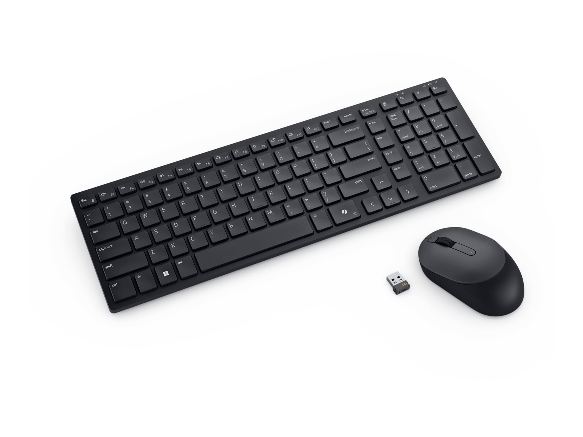 Thumbnail 3 of 5 for Dell Pro Compact Silent Keyboard and Mouse - KM555 - keyboard and mouse set - QWERTY - US English - black Input Device
