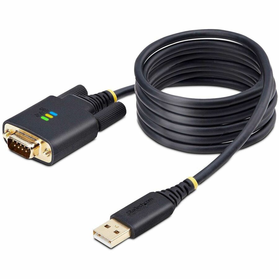 StarTech.com 6.6ft/2m USB to RS232 Serial Adapter Cable, COM Retention, FTD