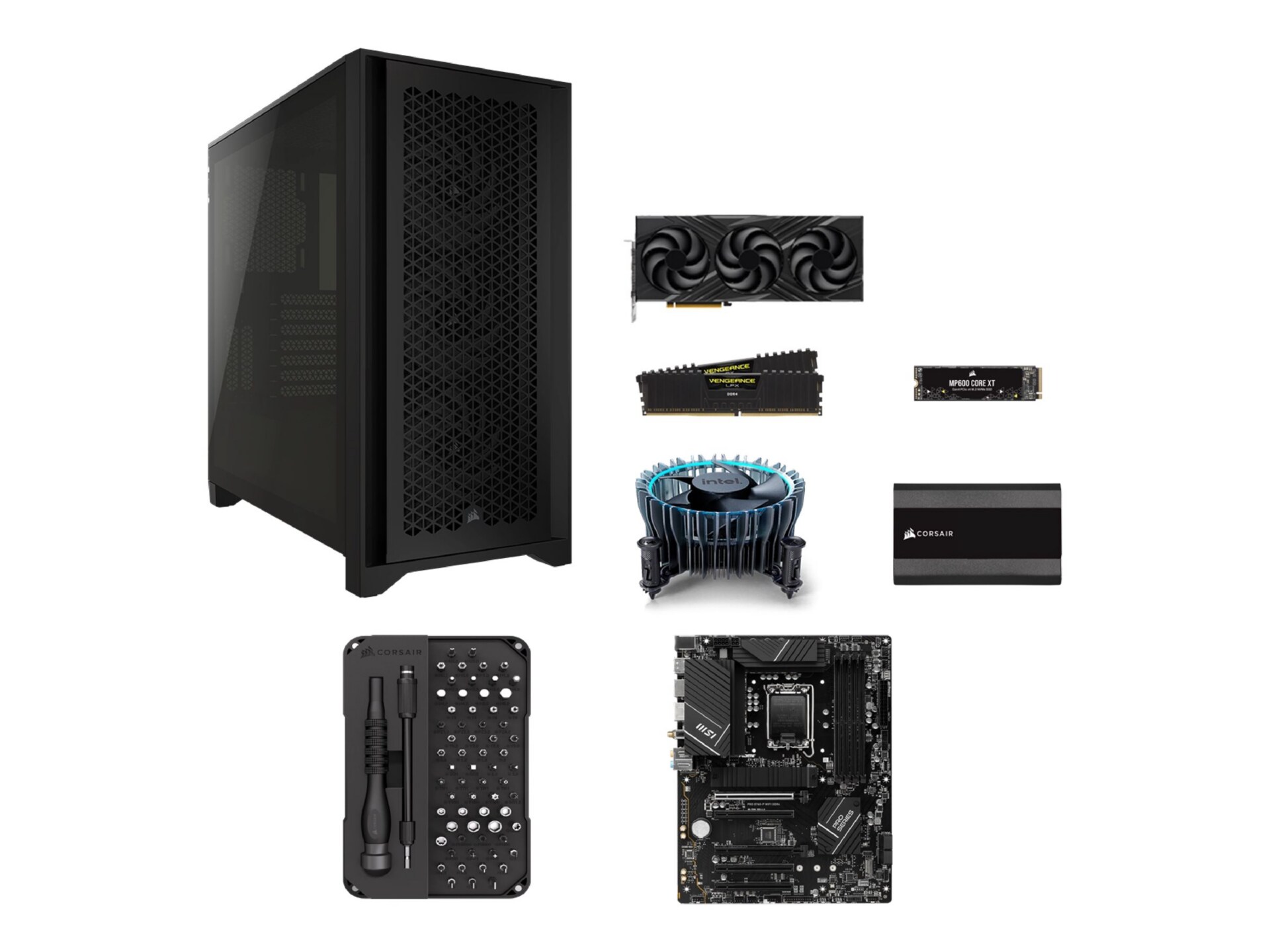 CORSAIR CLUB BUILD KIT - mid tower Core i5 i5-14400F 2.5 GHz - 16 GB - SSD 2 TB