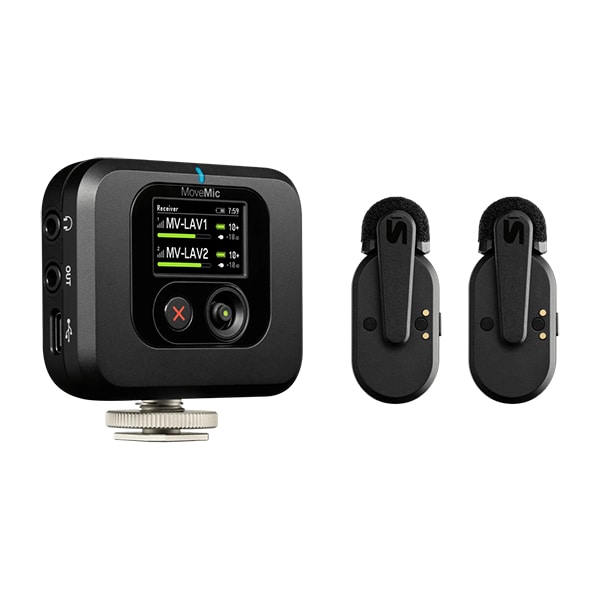Shure MoveMic Two Two-Channel Wireless Lavalier Microphone System With Rece