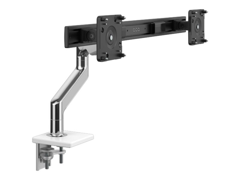 Humanscale M8.1 mounting kit - for 2 LCD displays - aluminum, white trim