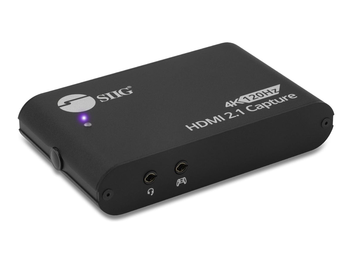 SIIG 4K120Hz HDMI 2.1 Capture Device for Gaming and Streaming - video captu