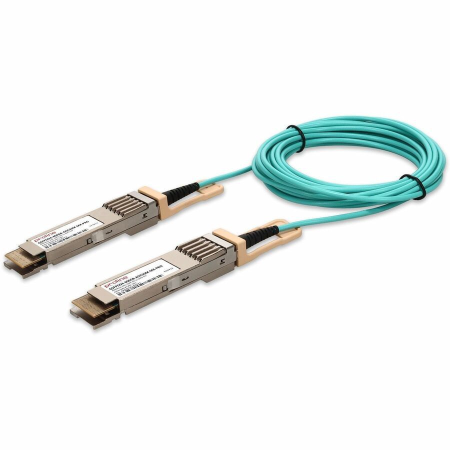 Proline Mellanox Compatible TAA 400GBase-AOC QSFP-DD to QSFP-DD Active Optical Cable (850nm, MMF, 50m)