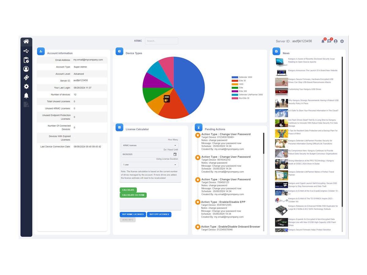 Thumbnail 2 of 3 for Kanguru Remote Management Console Standard Package - subscription license (1 year) - 1 license