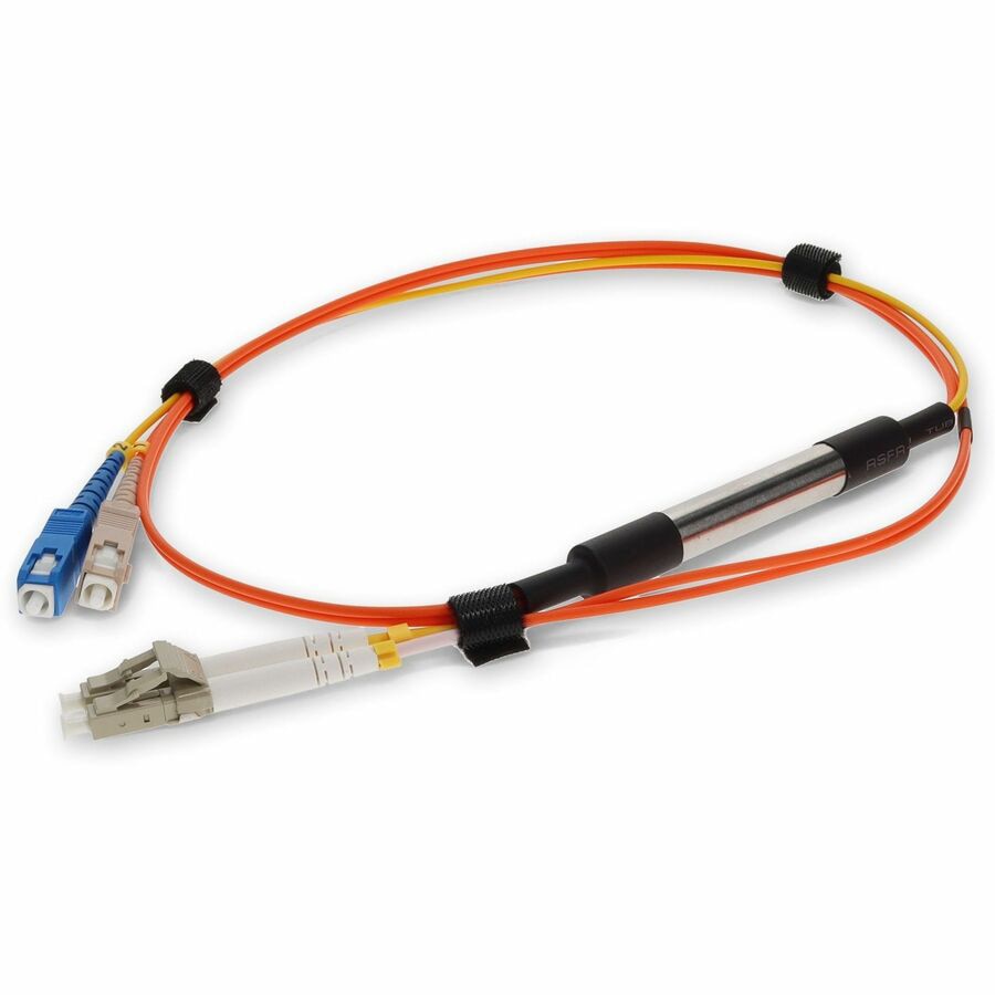 Proline 10m LC (Male) Orange OM1 to SC (Male) Yellow OS2 Duplex OFNR Mode Conditioning Cable