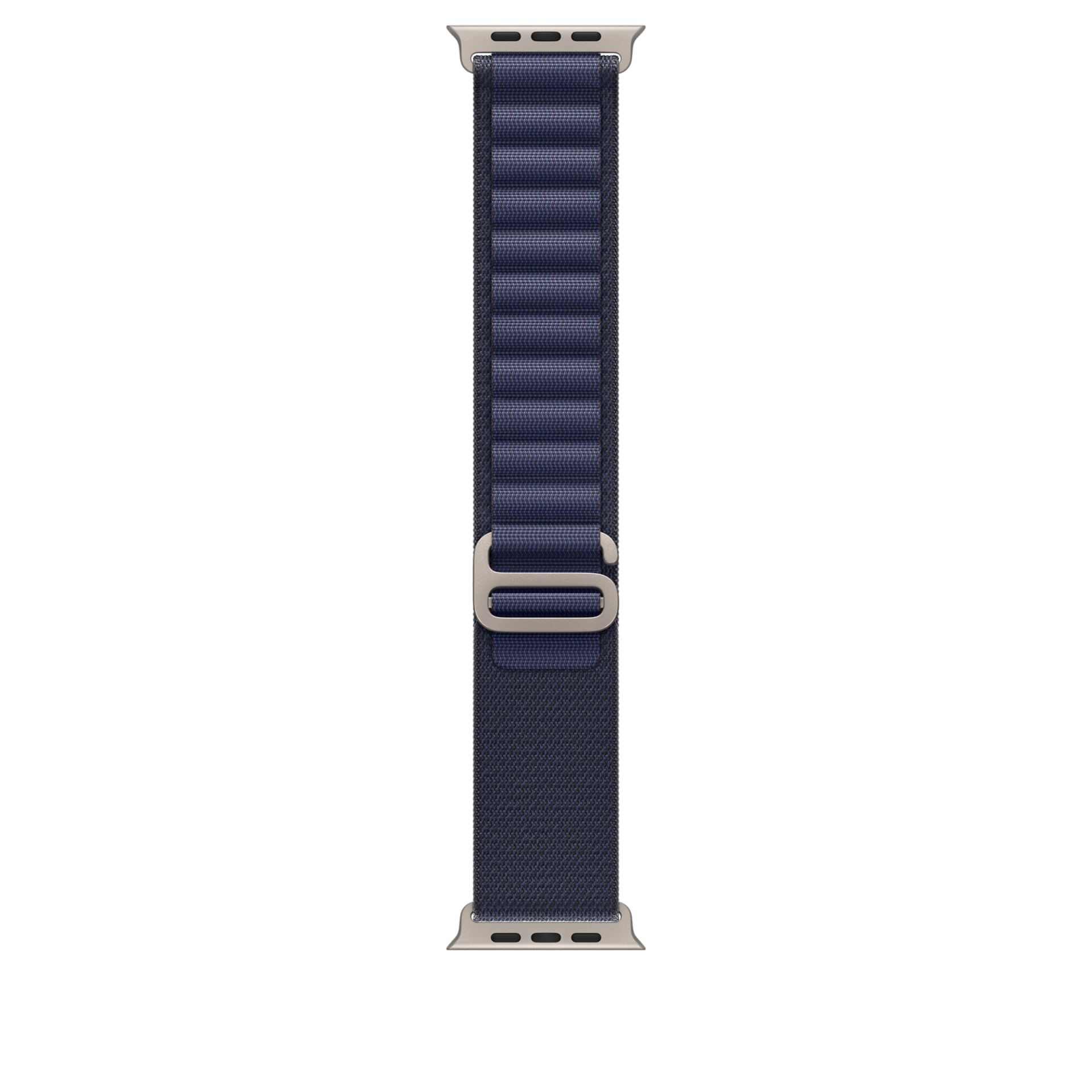 Apple Alpine Loop - Medium - Navy - For 49mm Case With Natural Titanium Finish