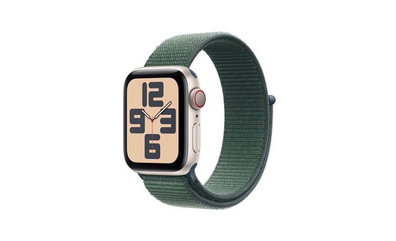 Apple Watch SE 2nd generation (GPS + Cellular) - 40mm Starlight Aluminum  Smartwatch with Lake Green Sport Loop - 32 GB - MXFX3LL/A - Smartwatches -  CDW.com