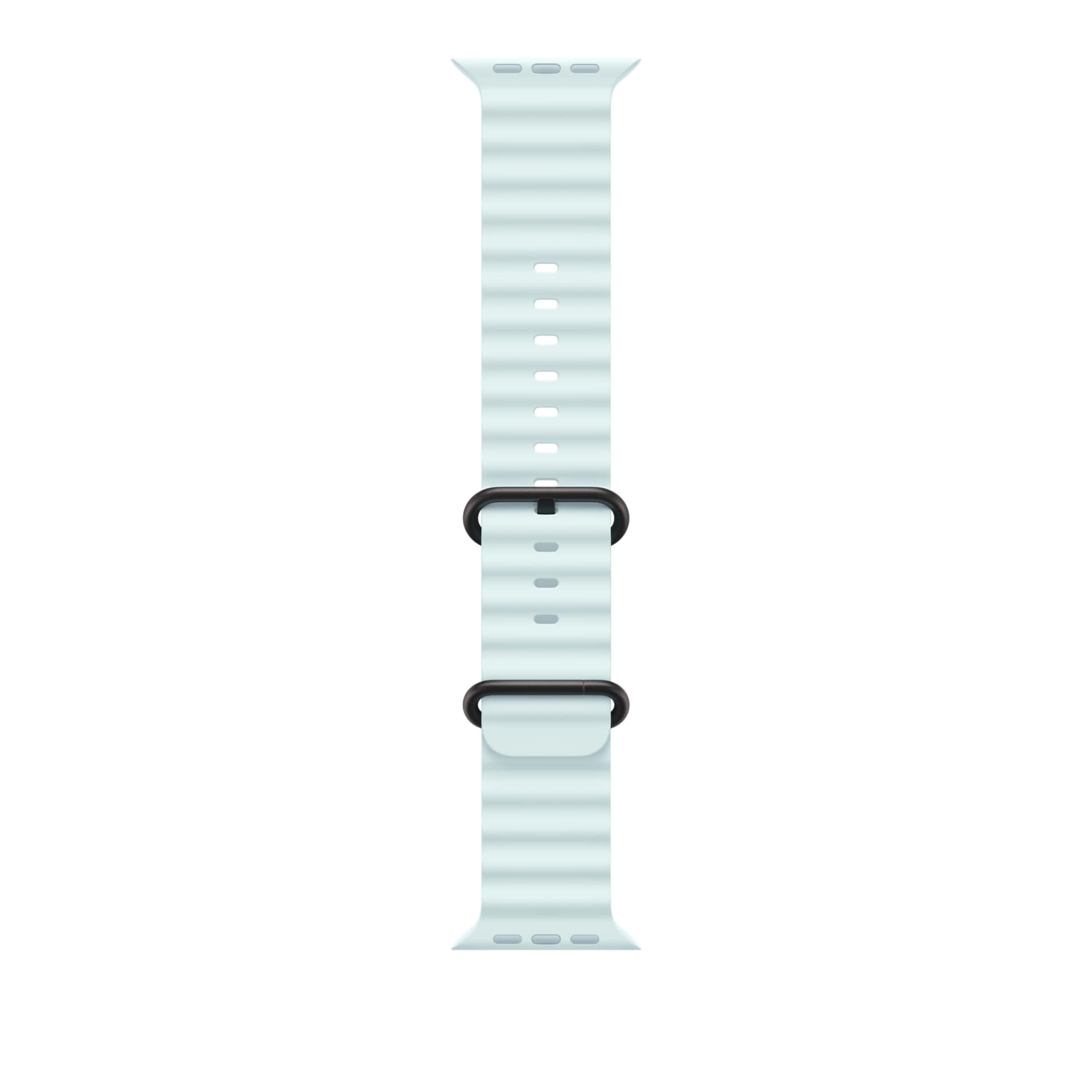 Apple Ocean Band - Ice Blue - For 49mm Case With Black Titanium Finish