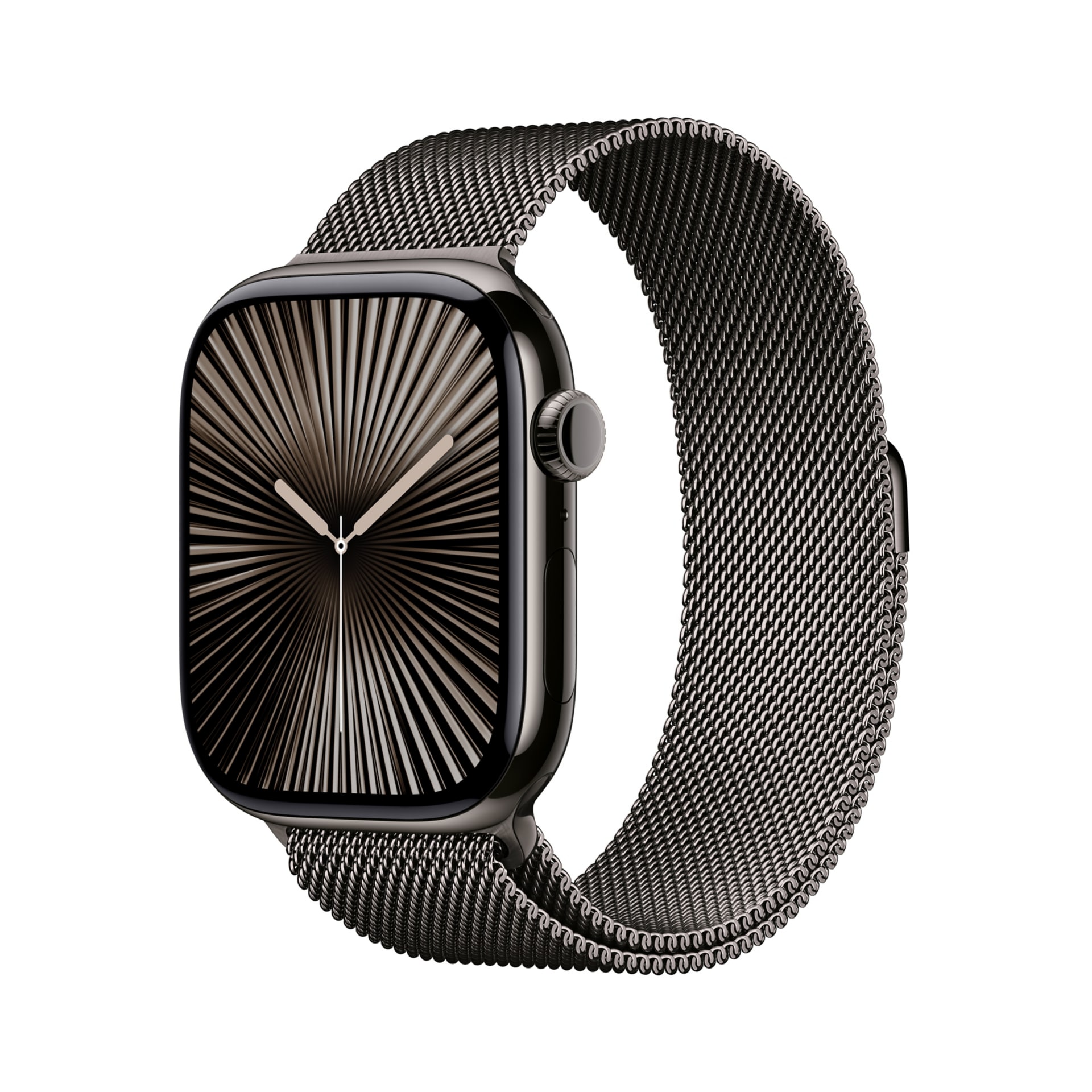 Apple Watch Series 10 GPS + Cellular - 46mm Titanium Case with Slate Milanese Loop - S/M - Slate