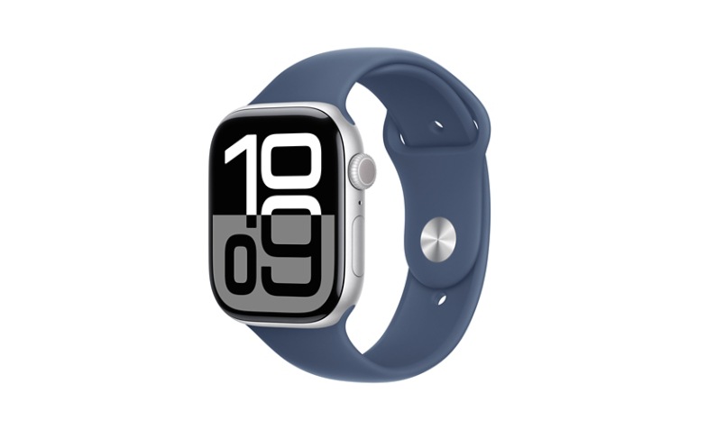 Apple Watch Series 10 (GPS) - Silver Aluminum 46mm Smartwatch 