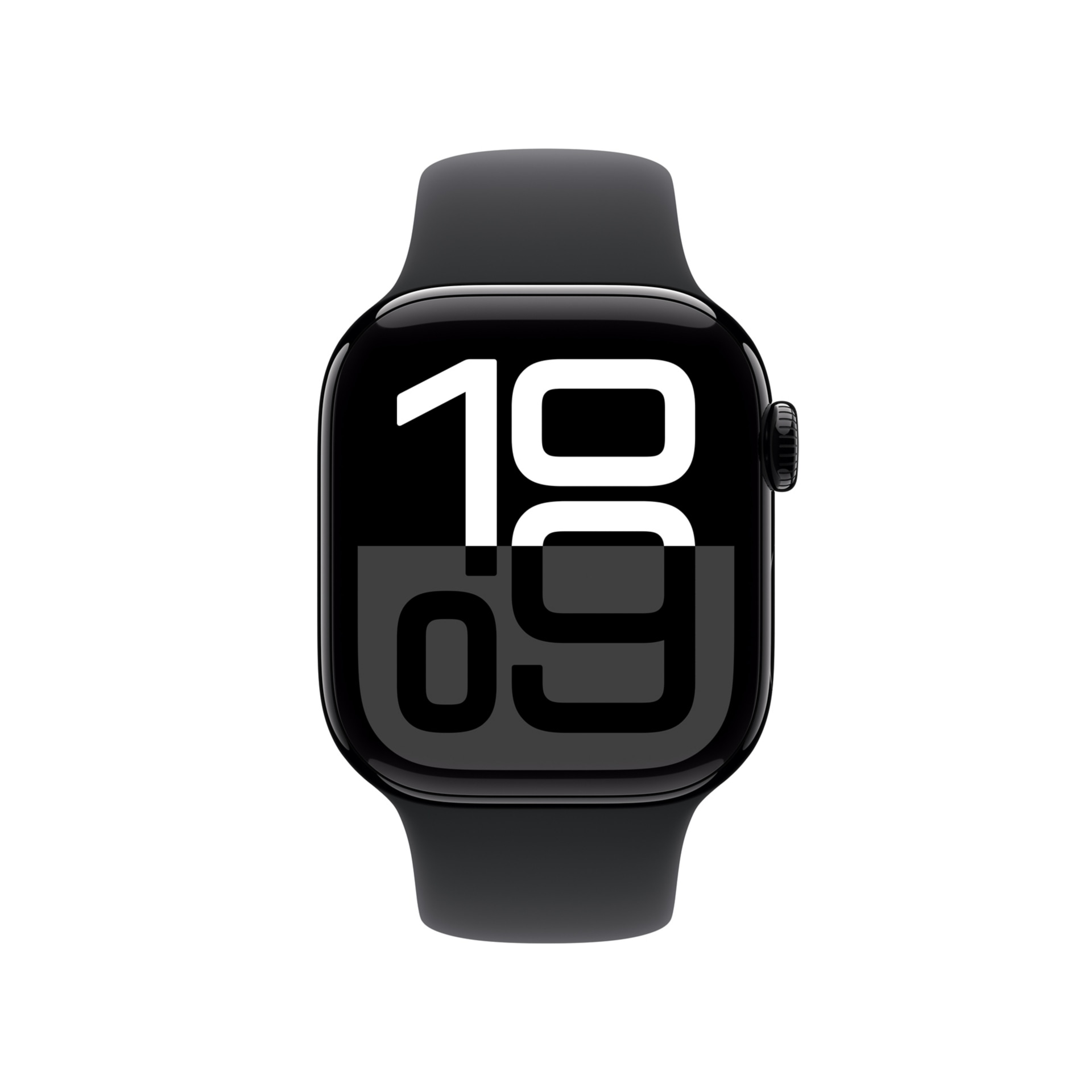 Thumbnail 2 of 9 for Apple Watch Series 10 (GPS) - Jet Black Aluminum 42mm Smartwatch - Black M/L Sport Band - 64 GB - 2024
