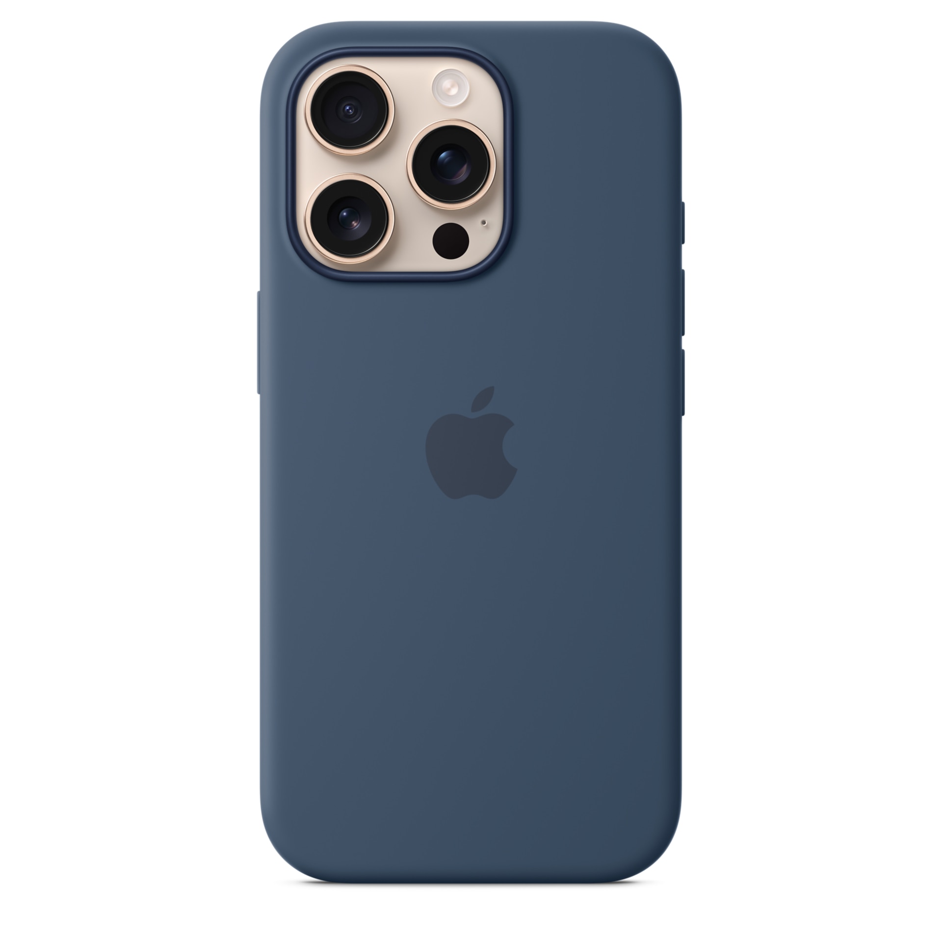 Apple Silicone Case with MagSafe - For iPhone 16 Pro - Denim