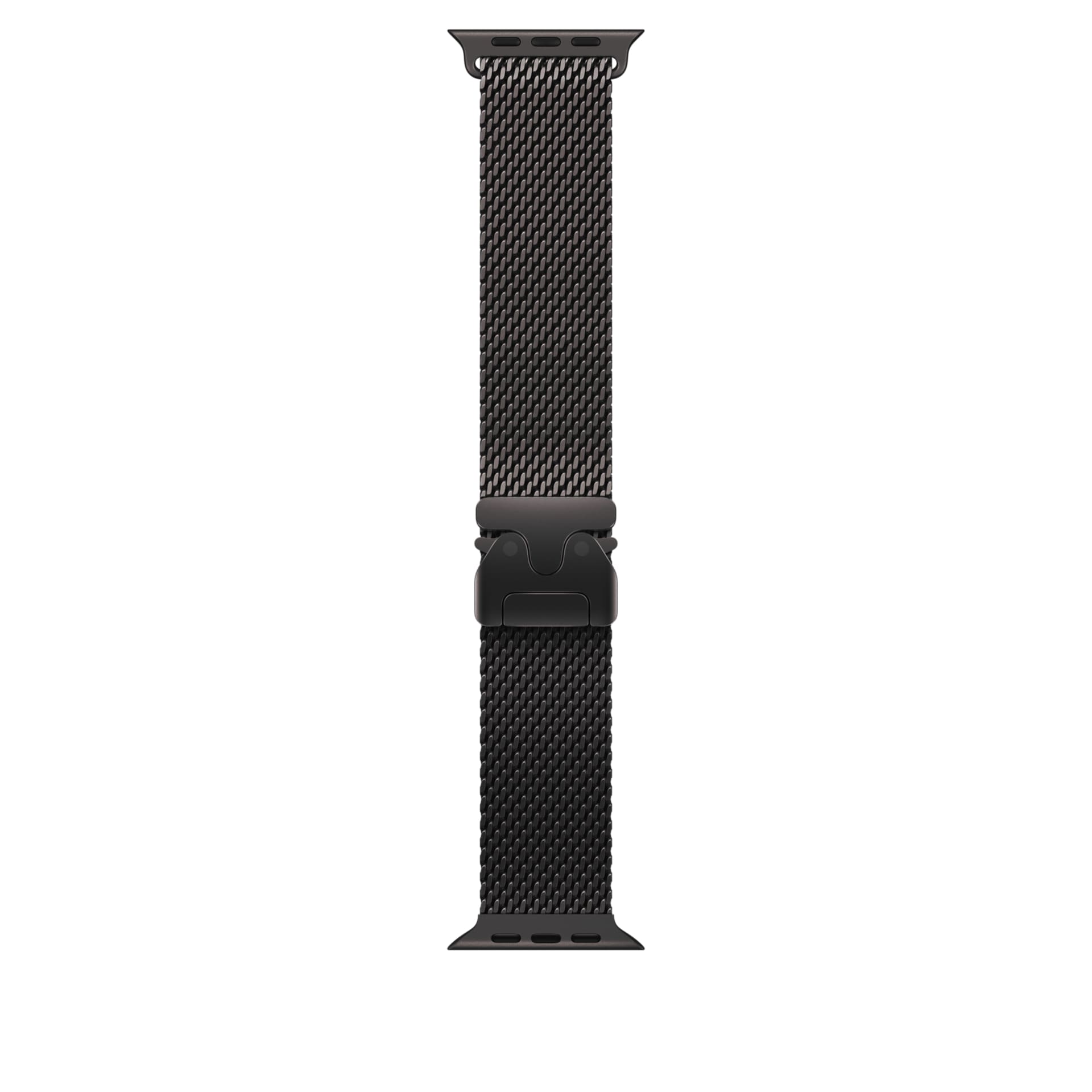 Apple Titanium Milanese Loop - Medium - Black - For 49mm Case