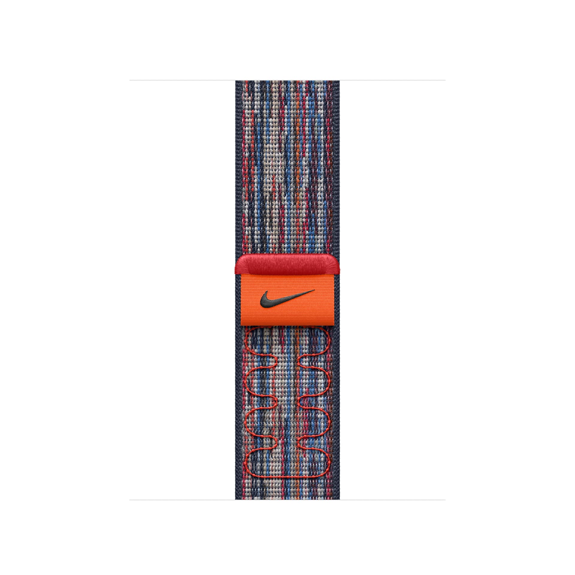 Apple Watch Series 10 - 42mm - Blue/Red Nike Sport Loop