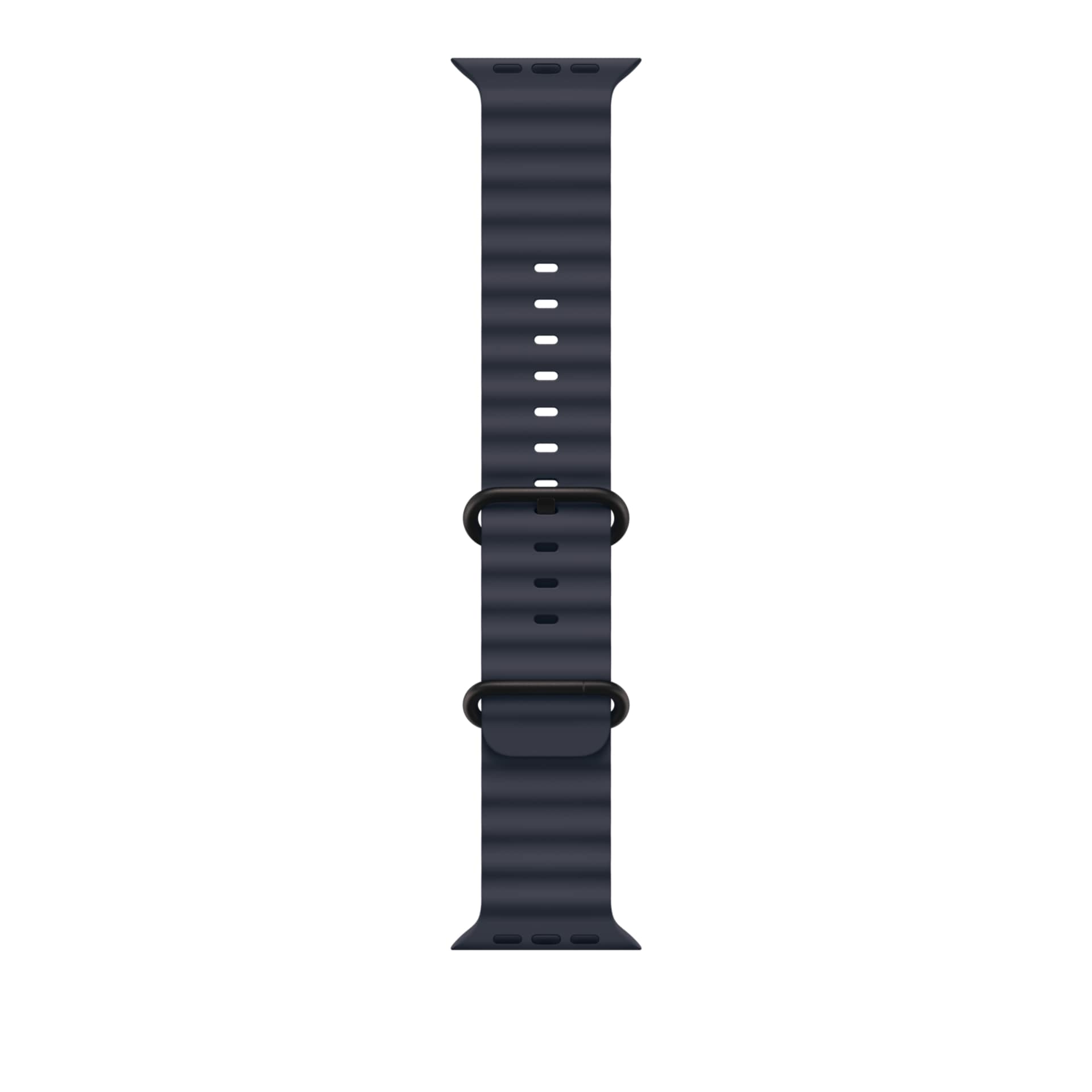 Apple Ocean Band - Navy - For 49mm Case With Black Titanium Finish