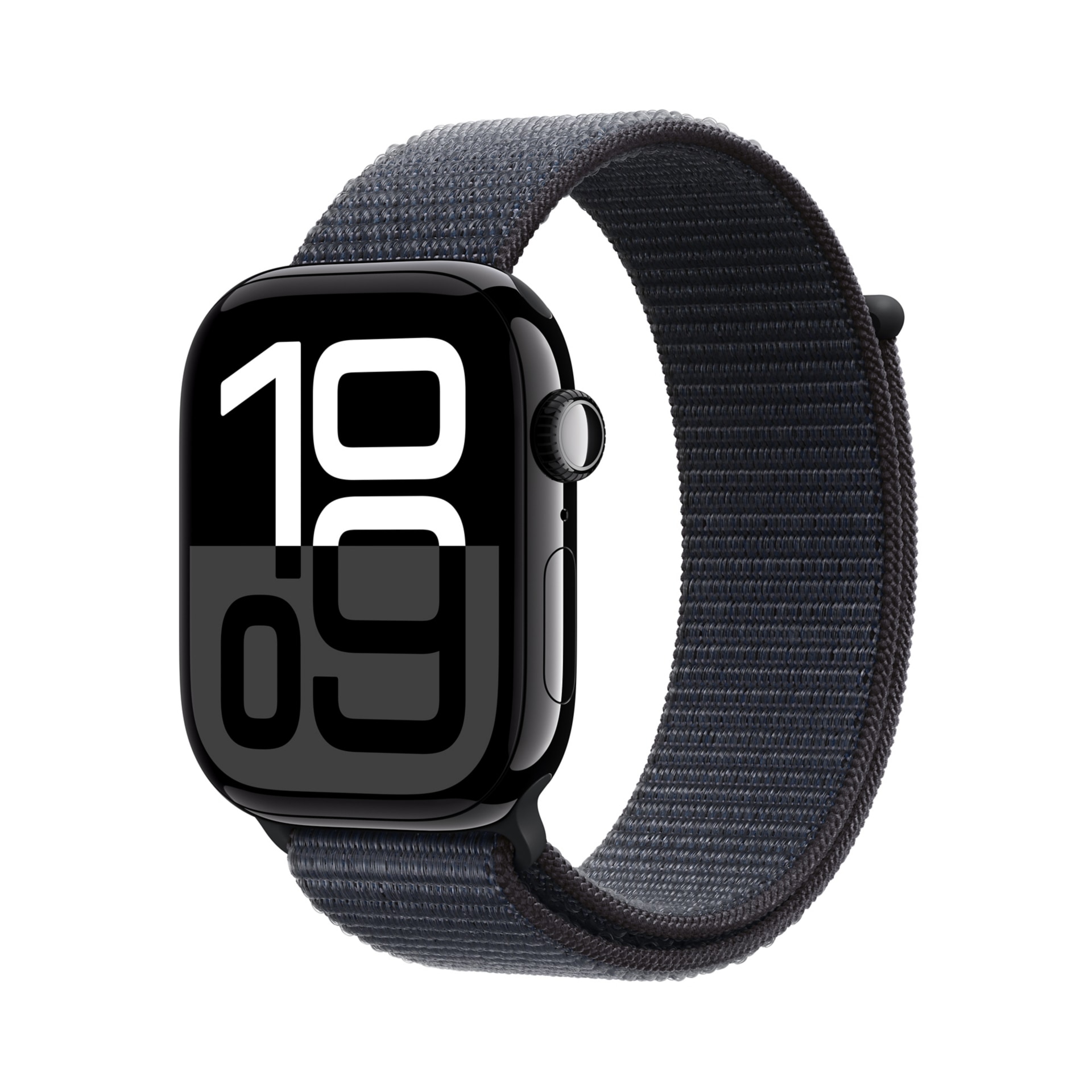 Apple Watch Series 10 (GPS+Cellular) - Jet Black Aluminum 46mm Smart Watch - Ink Sport Loop - 64 GB - 2024